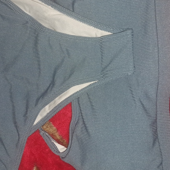 High Waisted Tummy Control Ribbed Bikini Crop Top Brazilian Swimsuit Set 2 Piece - Picture 6 of 7